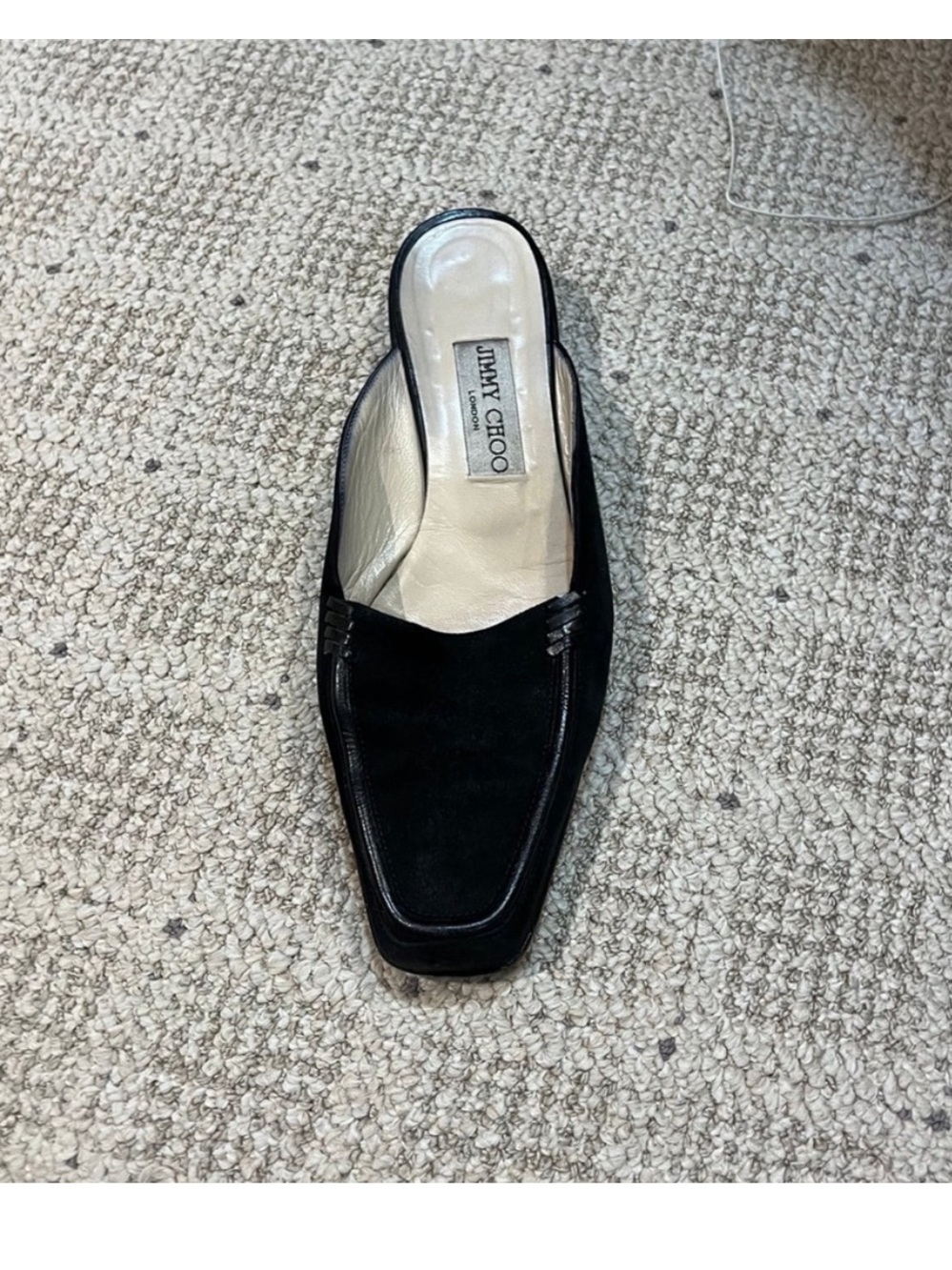JIMMY CHOO Archive Slide Suede Leather Mules. - Picture 4 of 11